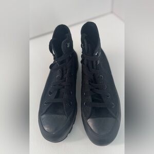 Womens Converse Chuck Taylor All Star Hi Lugged Black Platform high-tops